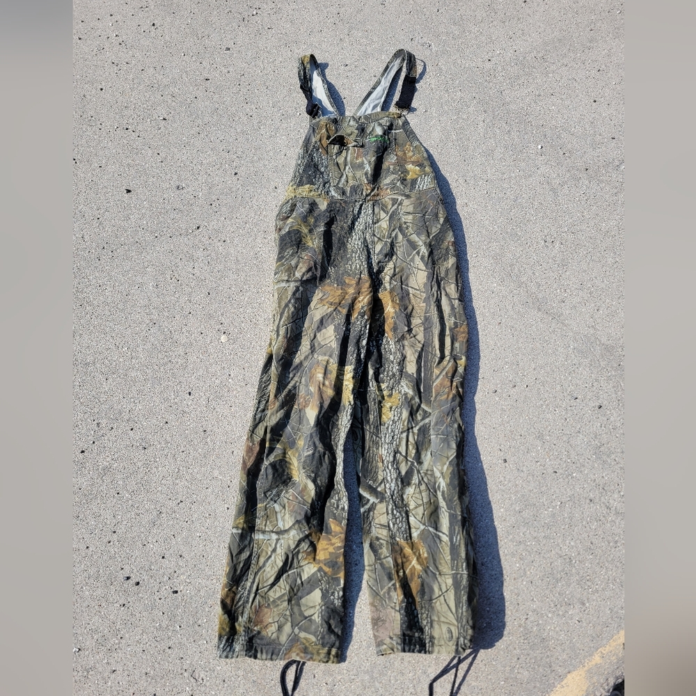 Remington Realtree Hardwood Mens Large Camo Hunting Overalls Workwear Outdoor